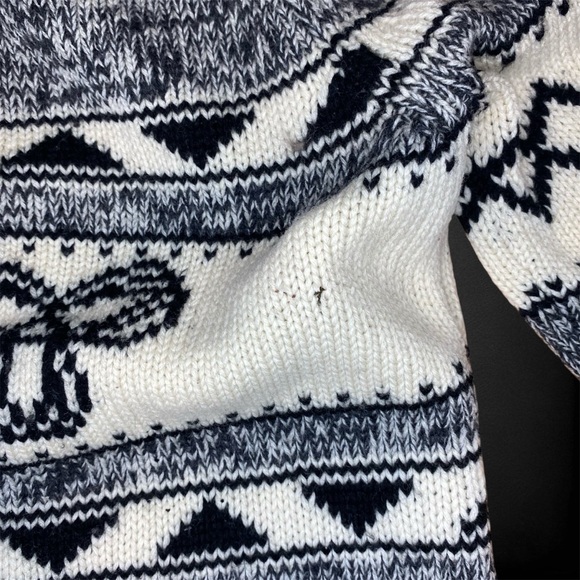 TNA Grey Lambswool Zip Up Sweater - Picture 5 of 9